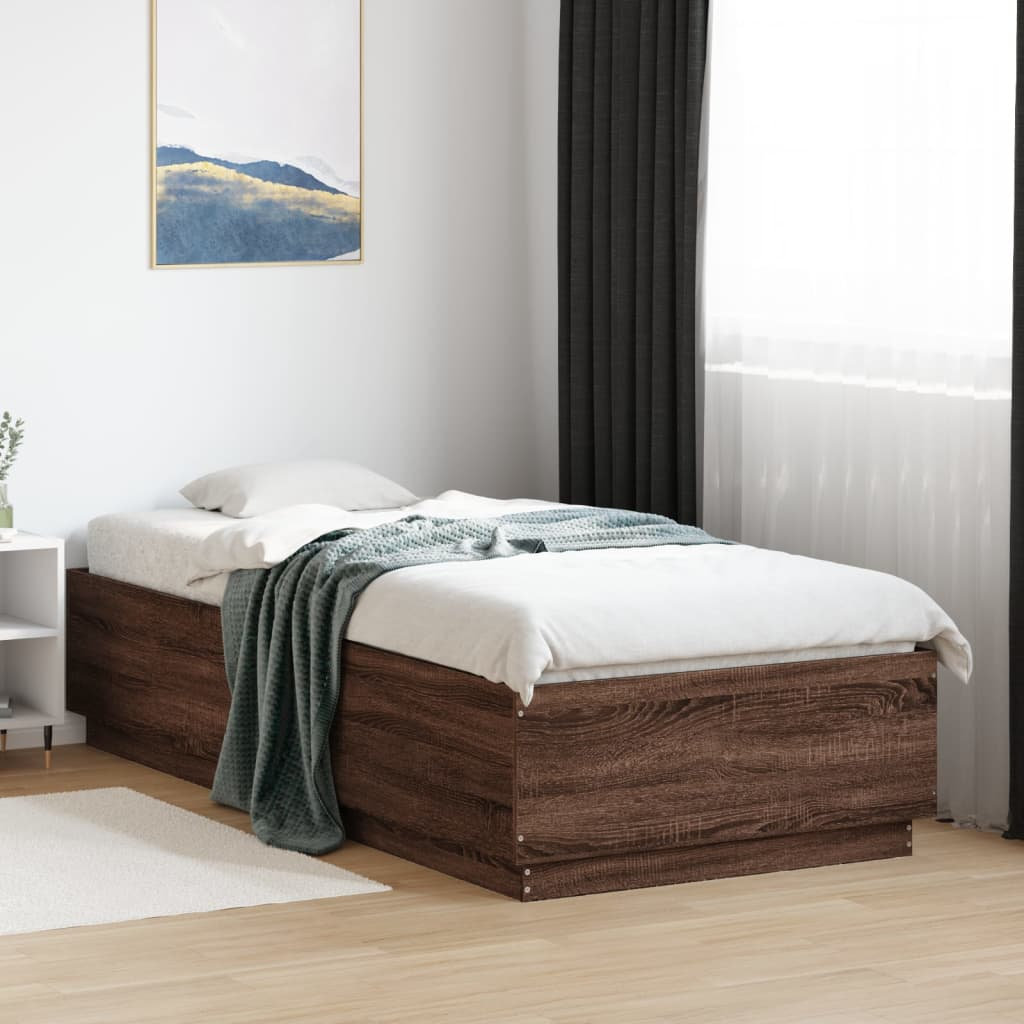 17 Stories Noar Bed Oak look 100cm W x 200cm D