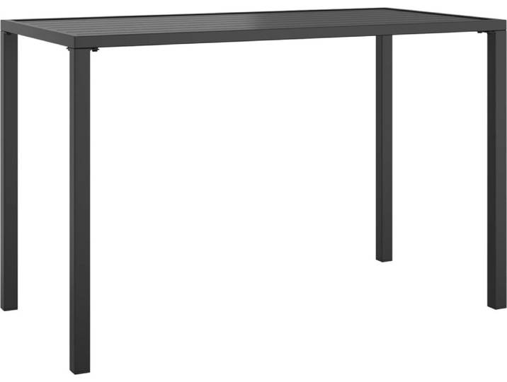 vidaXL Garten-Esstisch Anthrazit 110x54x70 cm Stahl