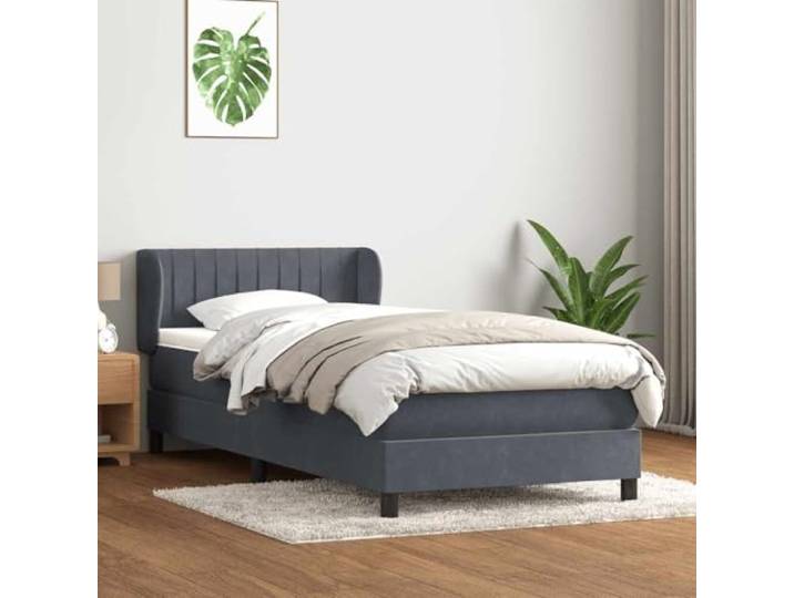 RJPLMFV Lattenrost und Matratze, Velours, 80 x 220 cm Taschenfedern, verstellbarer Kopf, abnehmbarer Bezug, optimale Unterstützung