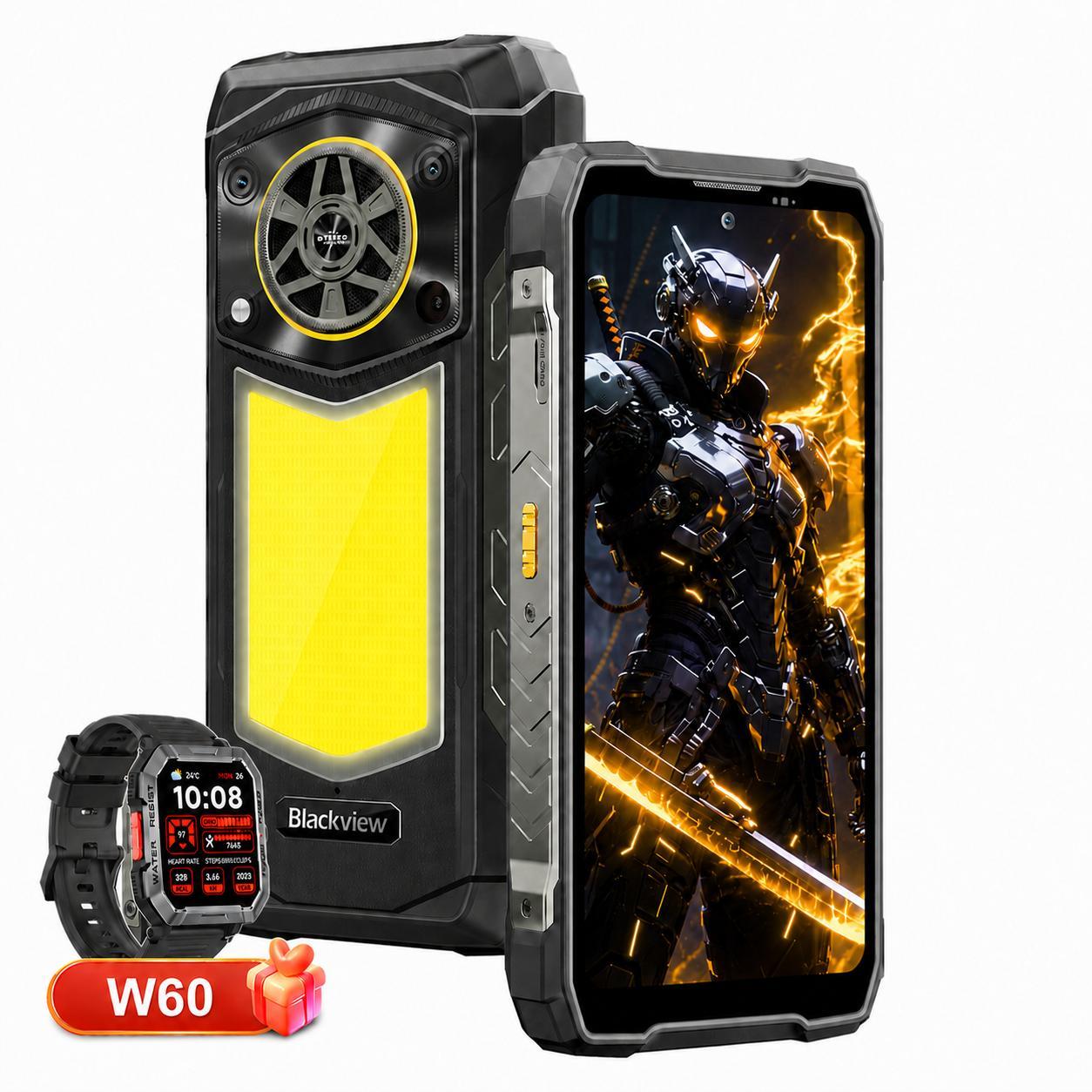 2026 Blackview ROCK 5 Outdoor Smartphone Ohne Vertrag, 48+256GB, Android 16, 20000mAh, 33W, 120Hz, 2.4K, NFC, 108MP+50MP+20MP, 348LM, IP69K&IP68