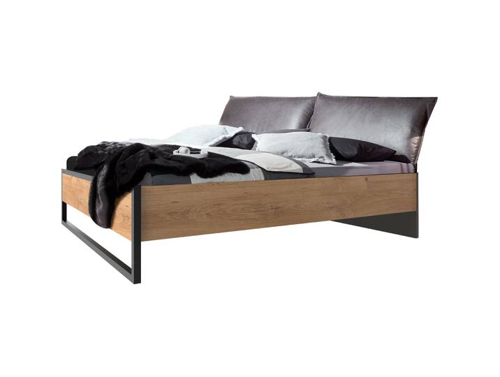 Bett Demian Holzwerkstoff Eiche 160 x 200 cm