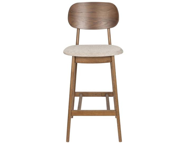 Barhocker Nelessa 2er-Set – aus Polyester in Braun - Braun - Luxusbetten24