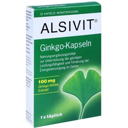 Ginkgo 100 mg Alsivit Kapseln 30 St