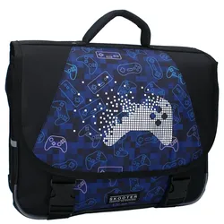 Skooter Rucksack Schule Jungen Gaming Schulranzen mit Vordertasche