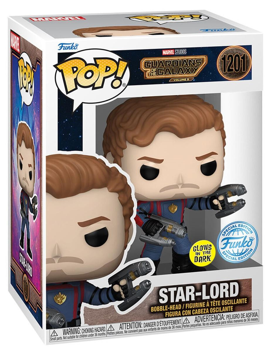 Funko Pop! Marvel Guardians of the Galaxy Vol. 3 Star Lord #1201 Glow in the Dark