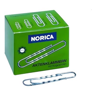 Alco NORICA Briefklammern, 50 mm, gewellt verzinkt, 1000 Stück