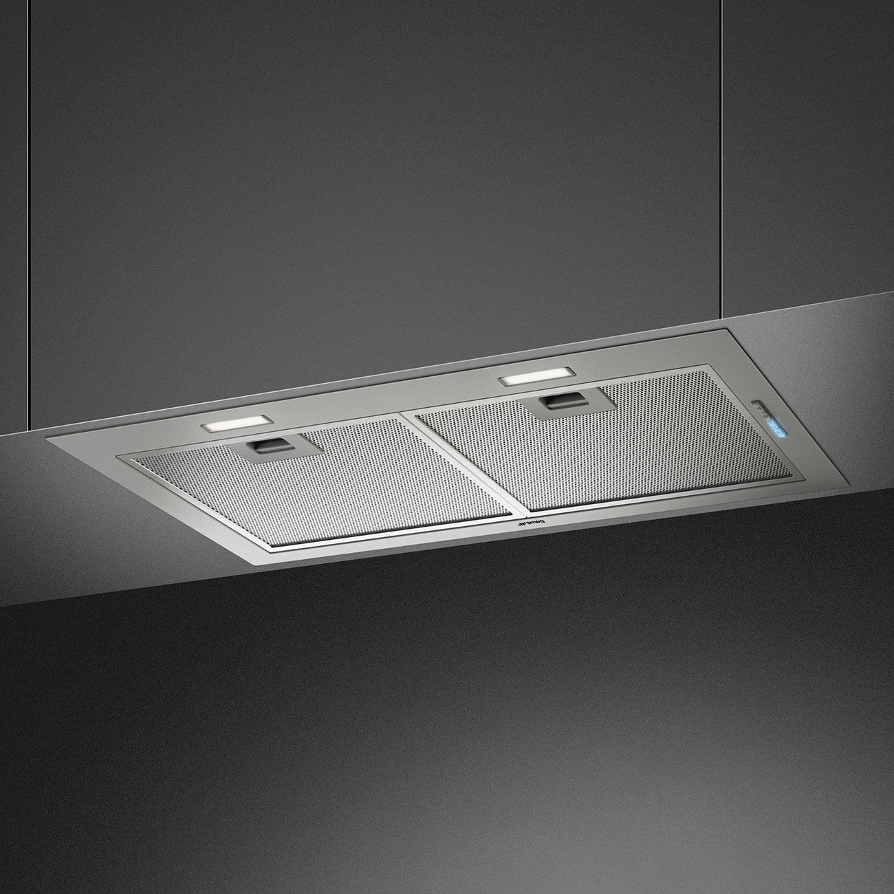 SMEG Ksg70hpe Cappa Cucina Aspirante/filtrante Sottopensile Incasso Larghezza 71 Cm Profondità 28 Cm Colore Inox - Ksg70hpe