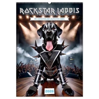 Rockstar Labbi (Wandkalender 2026 DIN A2 hoch), CALVENDO Monatskalender