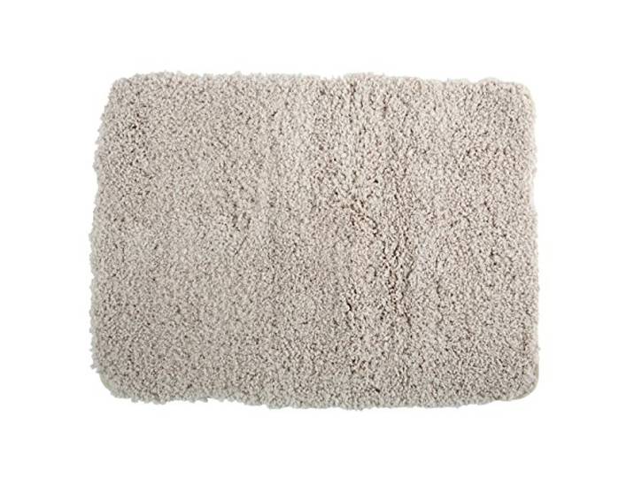 MSV Badmat, badmat, badmat, douchemat, microvezel, hoogpolig pluizig, 50x70 cm – beige