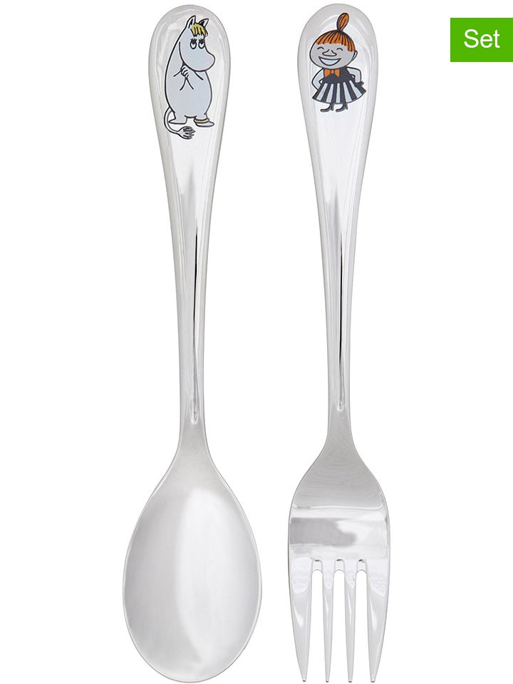 Moomin 2tlg. Kinder-Besteckset "Snorkm.&My" in Silber - onesize