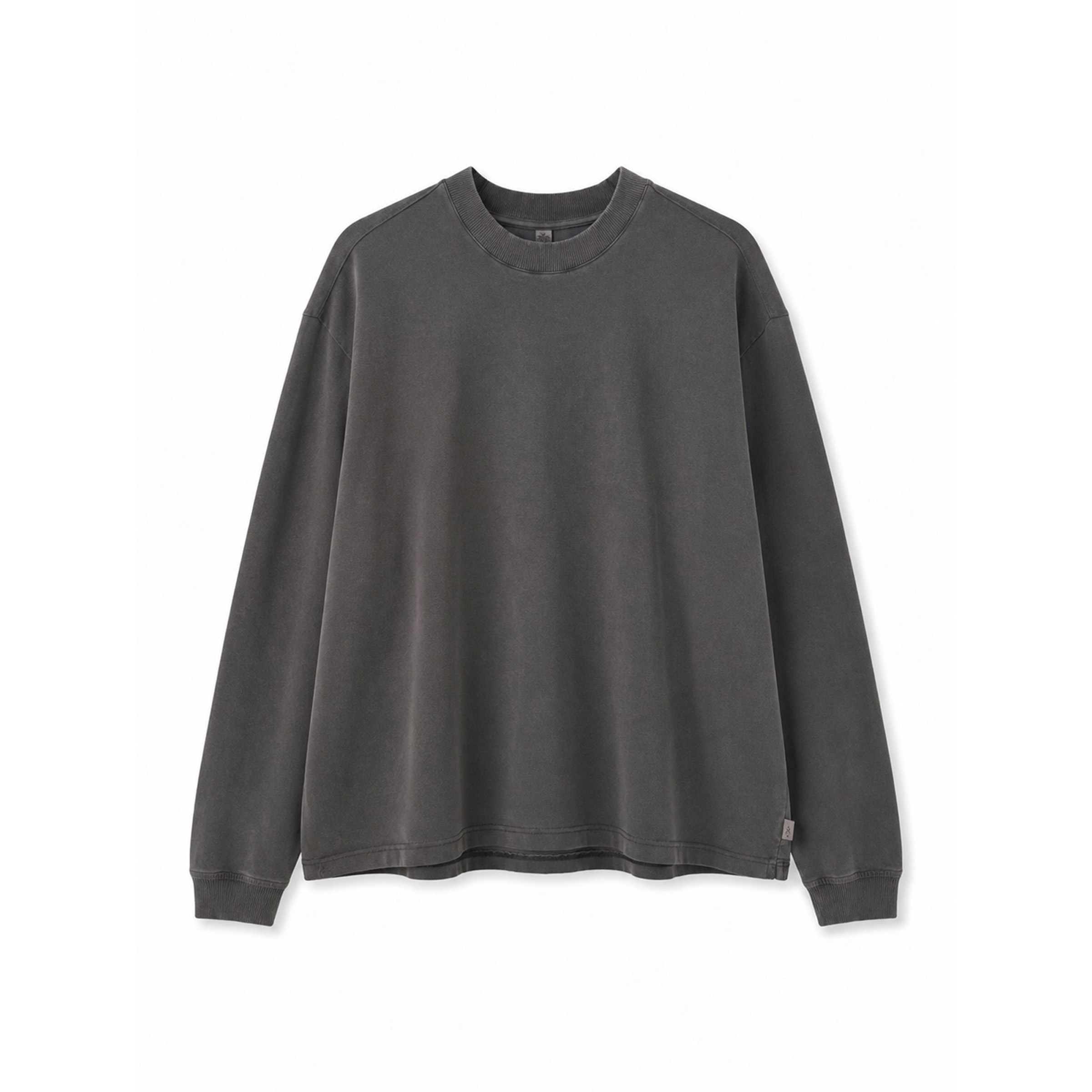 Mazine Natural Dye Herren Longsleeves natural dye black coffee Größe L Lifestyle Hautfreundlich