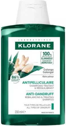 Klorane Galanga Champú Reequilibrante Anticaspa 200ml