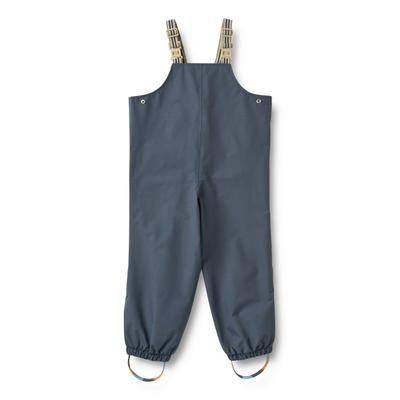 Jumpsuit WHEAT "WHEAT technical Overall Manni", Mädchen, Gr. 98, grau (graublau), 100% Polyester (Recycelt), unifarben, normal, Overalls Jumpsuit