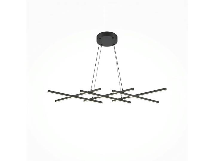 Lustre moderne à LED en métal SALEM - Noir