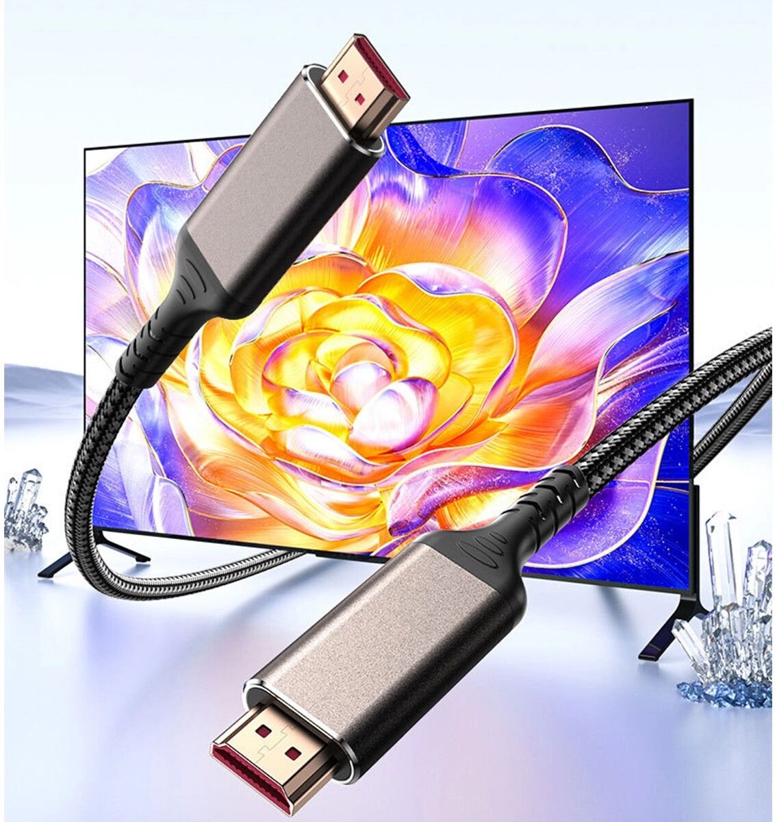 INF 3m HDMI-Kabel Stecker-zu-Stecker, 8K 240Hz HDR, Nylon geflochten, sauerstofffreies Kupfer, HDMI2.0 kompatibel mit HDTV2.1