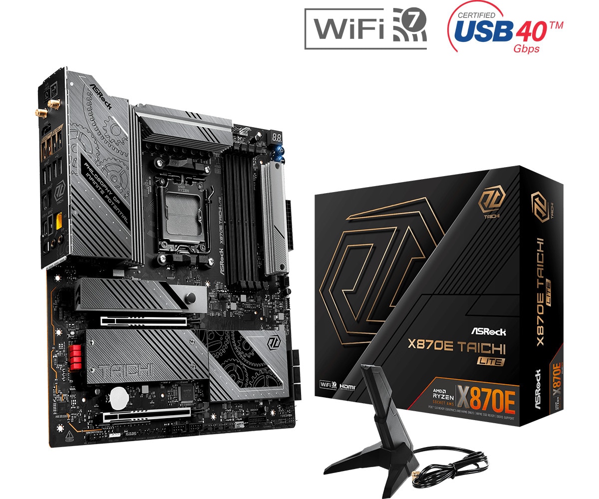 ASRock X870E Taichi Lite E-ATX Mainboard - Sockel AM5