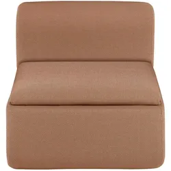 GROVA Outdoor Lounge 1-Sitzer Modul Amber Brown Mit Bodenplatte, Füßen und Schut...
