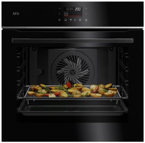 AEG Serie 6000 TS6PB53FPB Einbaubackofen groß AutoClean (Schwarz) 944 035 255