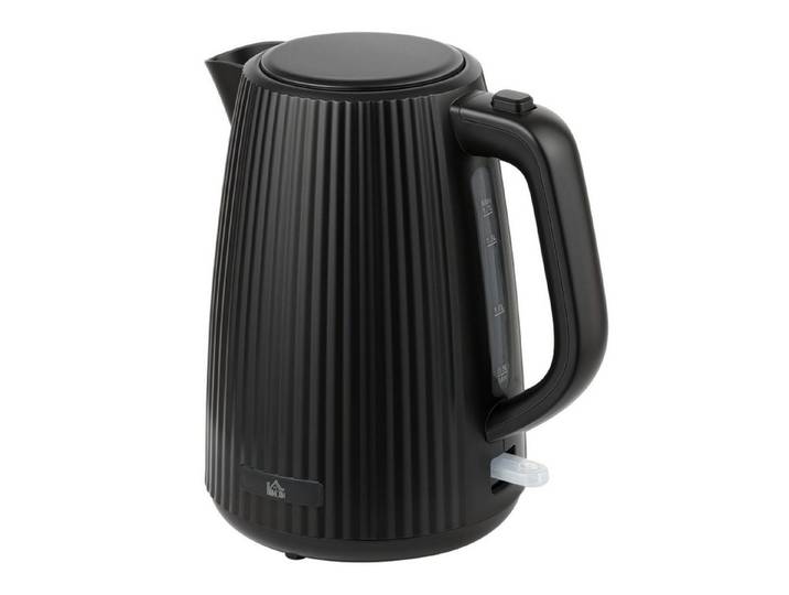 FELIXLEO Frühstücks-Set Wasserkocher 1,7L 2200W Schnellkochfunktion Kalkfilter Schwarz (1-tlg)