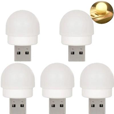 Uplifted Finds Portable Plug and Play Mini USB LED Lamp Packs warm 5 Pcs