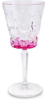 Vivience Water Glasses with Block Design, Set of 6