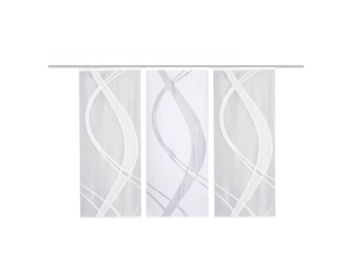 Panneaux japonais Tibaso lot de 3 57 x 145cm Blanc
