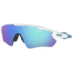 Oakley, Unisex, Sportbrille, Radar EV Path (Polarished White, Prizm Saphire), Weiss, Blau
