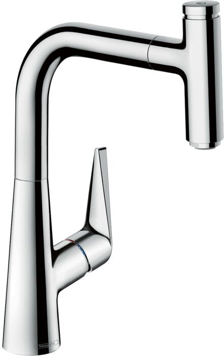 Hansgrohe Talis Select S220 Küchenarmatur 72822000 chrom, schwenkbar, herausziehbarer Auslauf