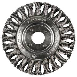 Klingspor BR 600 Z Rundbürste gezopft einreihig, 115 x 14 mm Gewinde M 14 0,5 Stahl BR 600 Z 370717 1 St.