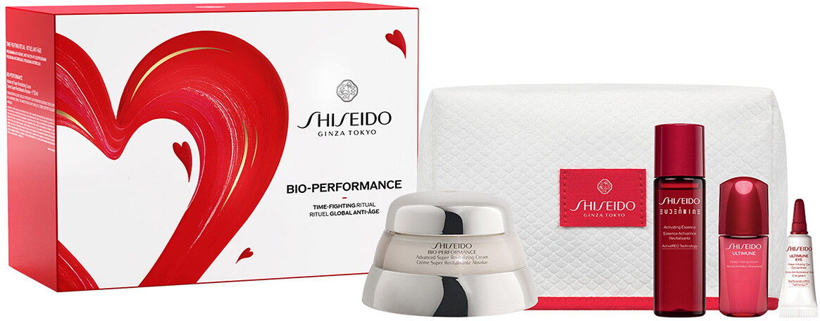 85ml Shiseido Bio-Performance Pouch Set (Cream 50ml + Face Cleanser 30ml + Revitalizer Eye 5ml + Pouch)