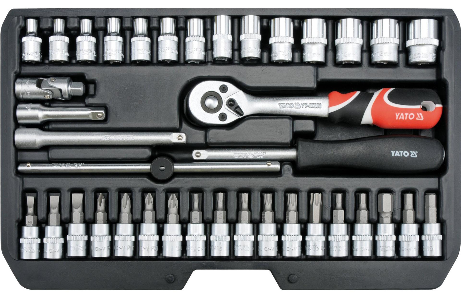 YATO 38-delige gereedschapset 1/4"