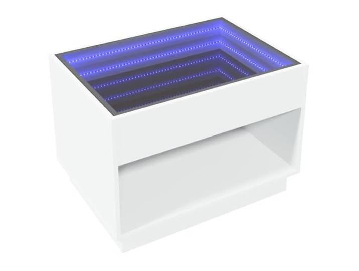 vidaXL Couchtisch mit Infinity-LED Weiß 70x50x50 cm
