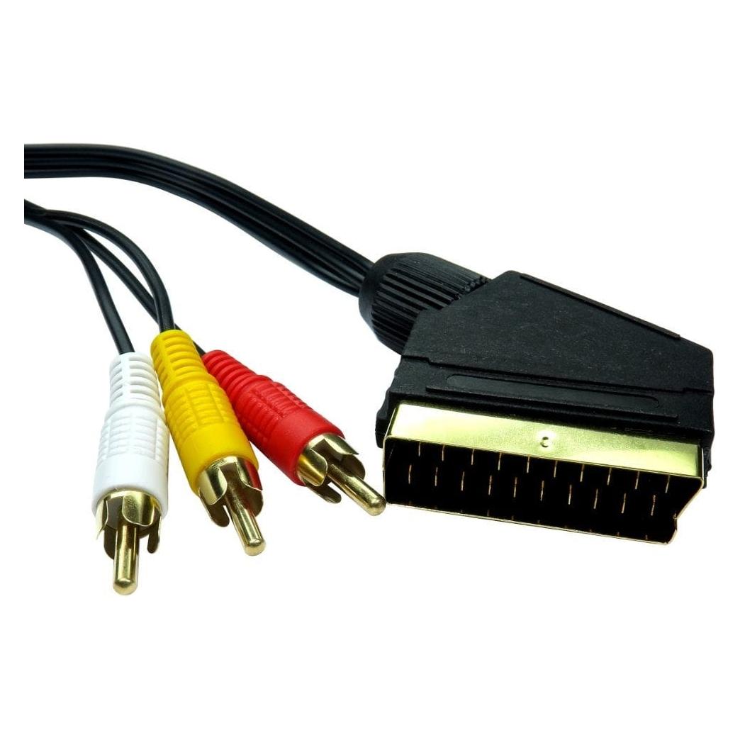 Cables Direct CDL 1.5m SCART to Three RCA Cable (1.50 m) (2SR3-01)