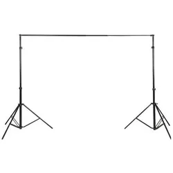 Walimex Teleskop XXL Hintergrundsystem, 1.9-4.65m (465 cm, 400 cm), Hintergrundsystem, Schwarz