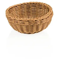 10x Tischkorb Korb beige Gastro rund ø 20 cm, Polypropylen