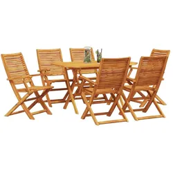 vidaXL, Gartentisch + Balkontisch, Mudenrode (4x Sessel + Tisch) (135 x 85 x 75 cm)