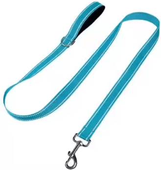 Inspire Picks Night Paw Reflective Pet Walking Leash For Dogs & Cats sky Blue 2.5cmx120cm