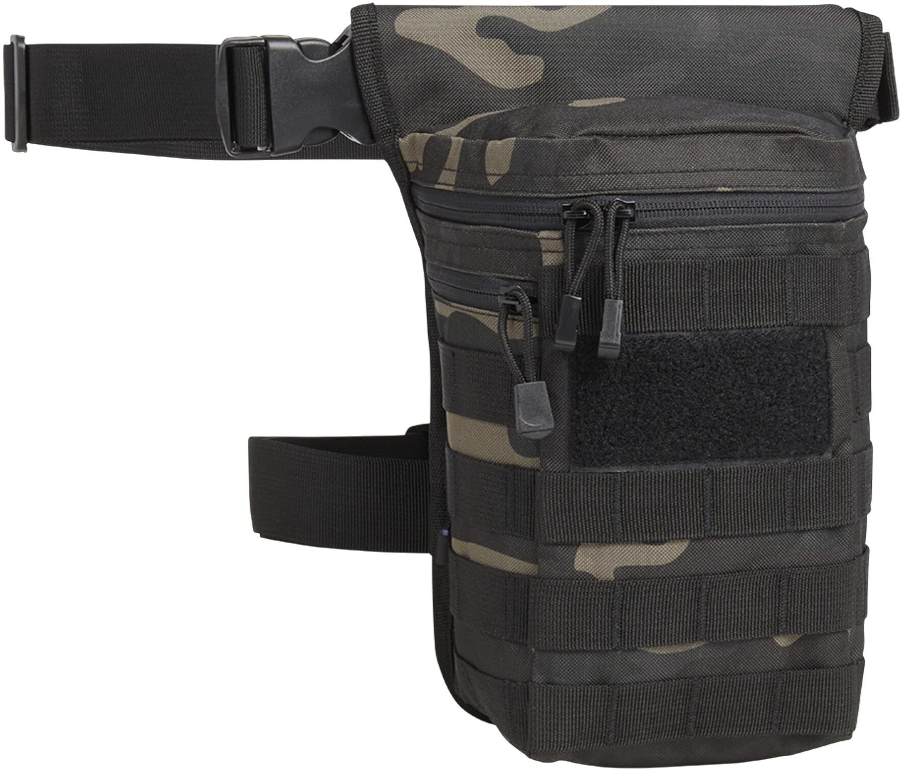 Gürteltasche BRANDIT "Brandit Accessoires side kick bag No.2", Gr. onesize, grau (schwarzcamo), Polyester, unifarben, Taschen Gürteltasche