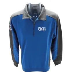 BGS 90048 Sweatshirt mit Kragen Comfort Fit Größe 4XL mit BGS Logo