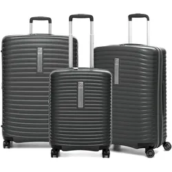 Modo by Roncato Set von 3 Trolleys G+M+C 4 W Vega Koffer, Koffer, Grau
