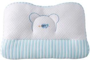 Uplifted Goods Soft Knitted Fabric Neck Pillow With High Resilience Bacteriostat Support s blue