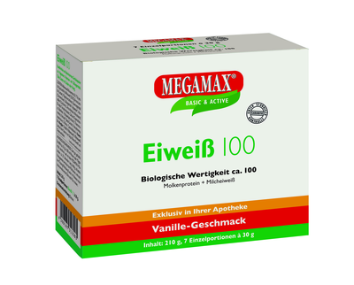 Megamax B.V. EIWEISS 100 Vanille Megamax Pulver 7X30 g 10133570