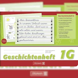 BRUNNEN Geschichtenheft A5quer Lineatur 1G 16 Blatt 1045990