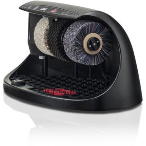 Heute Schuhputzmaschine Cosmo 022-1800, 130 W, mit 3 Bürsten, Schuhcremespender und Fußschalter