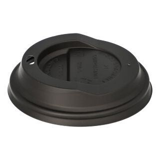 PAPSTAR 50 Deckel für Einweg-Kaffeebecher pure Ø 9,0 cm schwarz