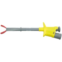 KH 6009-PROB SW - Krokodilklemmen, 15 mm, 6 A, schwarz, starr