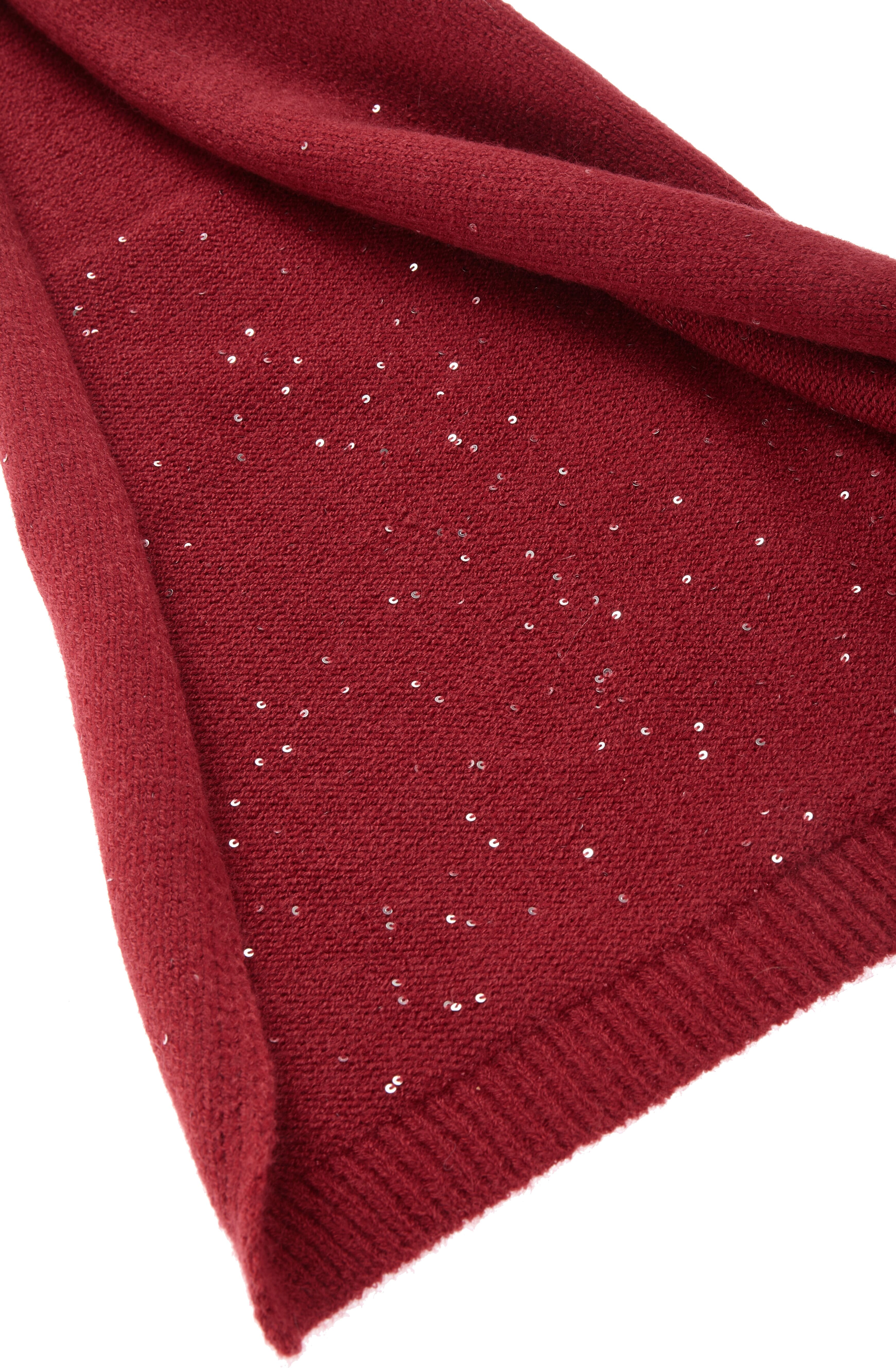 Schal LASCANA, Damen, blau (rot), Strick, Kunstfaser, leicht glänzend, unifarben, Modetücher Schal, Strickschal, Winterschal, Damenschal, Modeschal rot Einheitsgröße