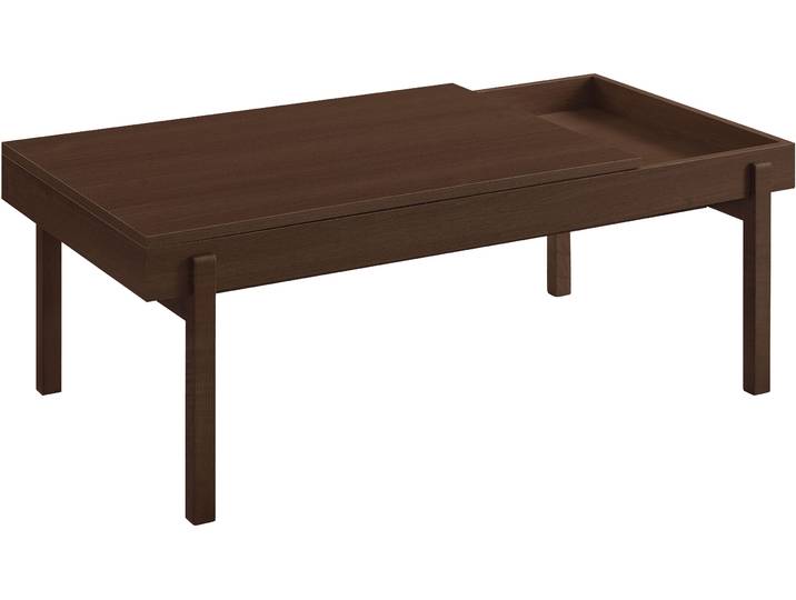 Couchtisch GOODPRODUCT Norwin , braun, braun, B:120cm H:45cm T:60cm, Tische, Couchtisch, Melaminoberfläche und robustes Gestell aus Eschenholz