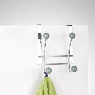 Evideco Over The Door Hook Rack with 4 Ball Ends