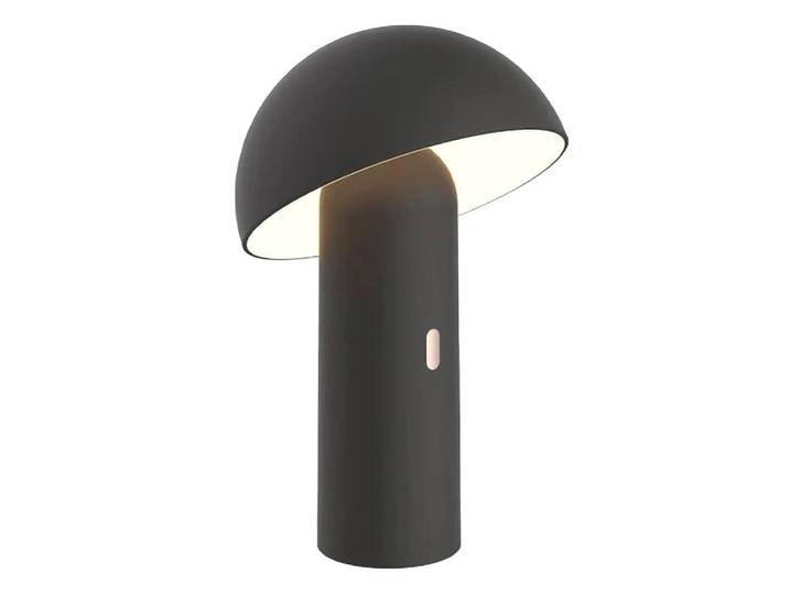 Lampe design en métal noir H23cm